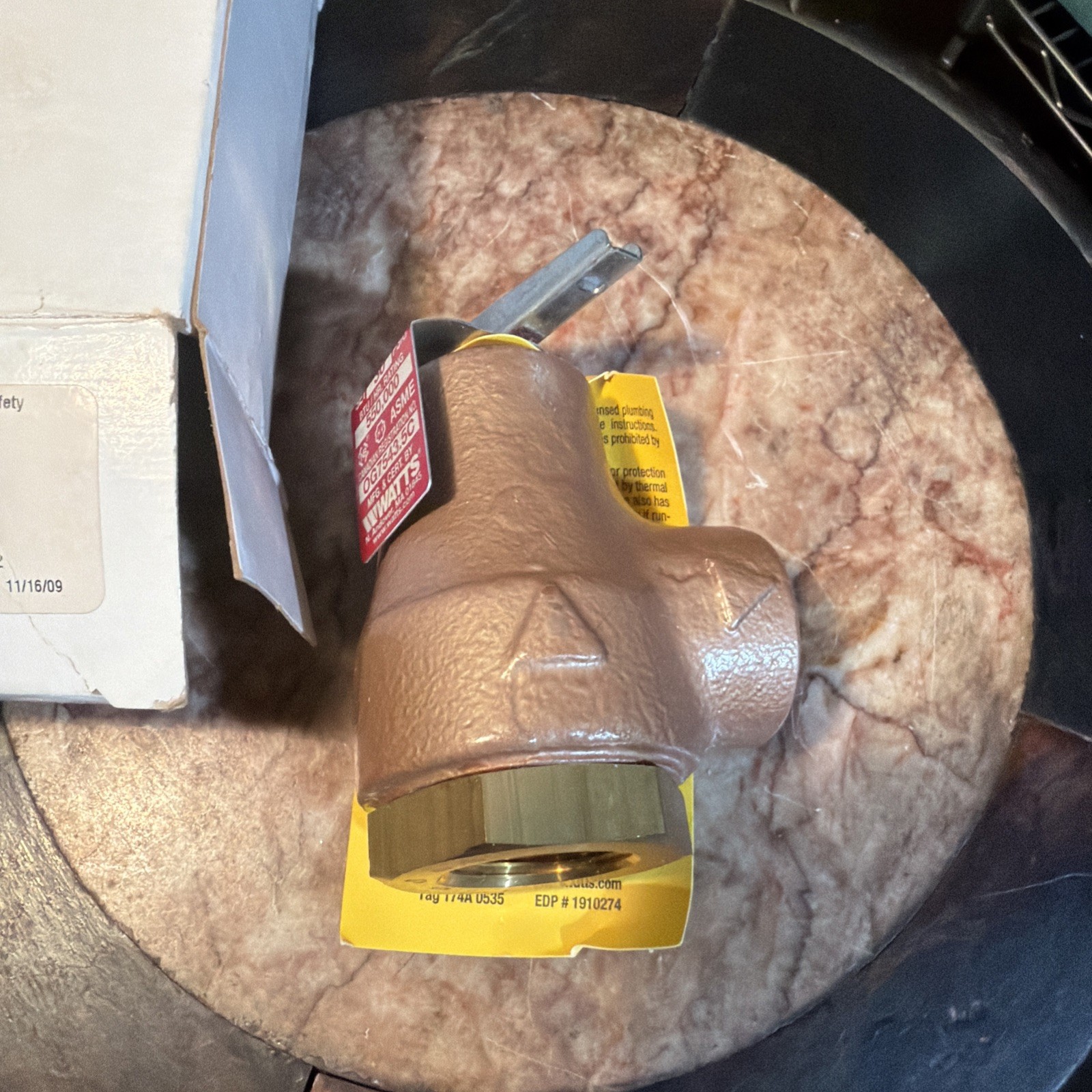 Watts 3/4-in FNPT Iron Pressure relief valve Model #3/4 374A 030