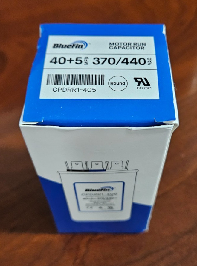 40+5 40/5 uF MFD 370/440V 440 VAC HVAC Universal Dual Run Capacitor HVAC AC NEW
