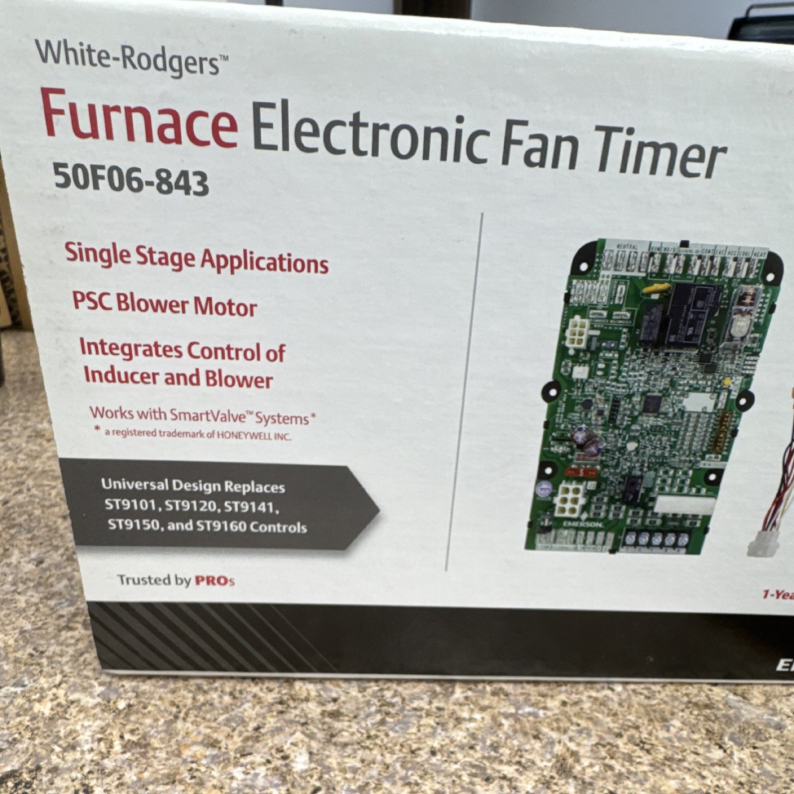 White-Rodgers 50F06-843 Furnace Electronic Fan Timer ST9101 ST9120 ST9120