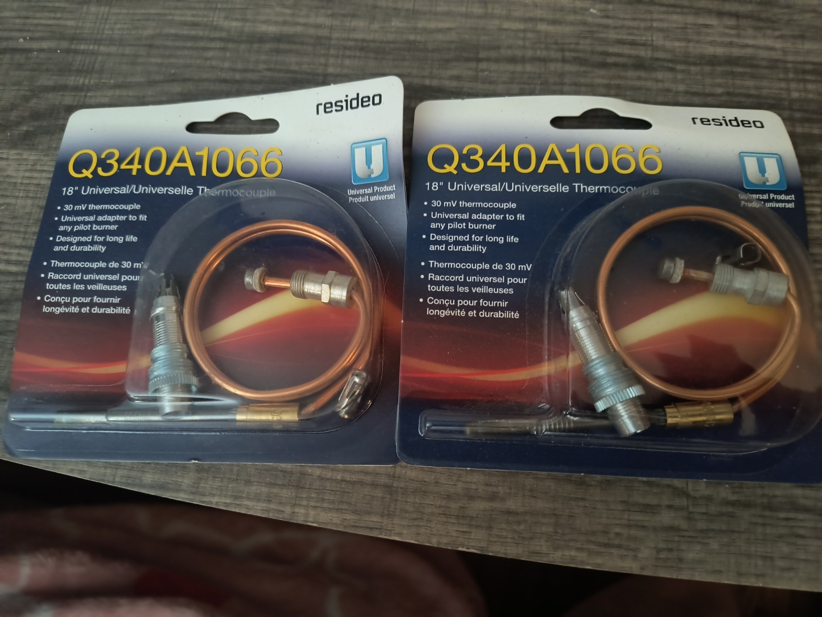 New Resideo Lot Of 2 Q340A1066 18″ Universal Thermocouple 30 mV Thermocouple