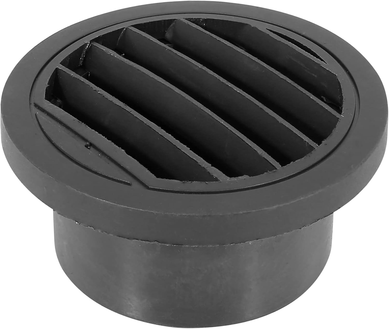 75mm Round Car Heater Ducting Warm Air Vent Outlet 360 Degrees Rotatable Black