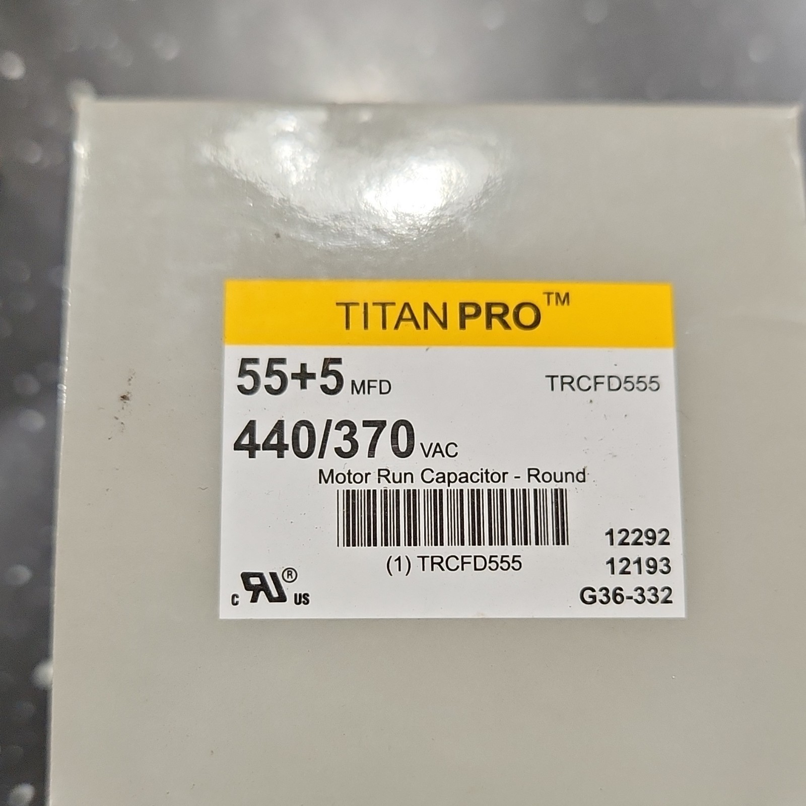 Titan Pro Motor Run Capacitor 55+5 MFD 440/370 V TRCFD555
