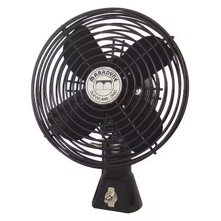 Maradyne F-4670177 Bolt-On Fan, 1.3A, Blk Painted Steel, 24Vdc