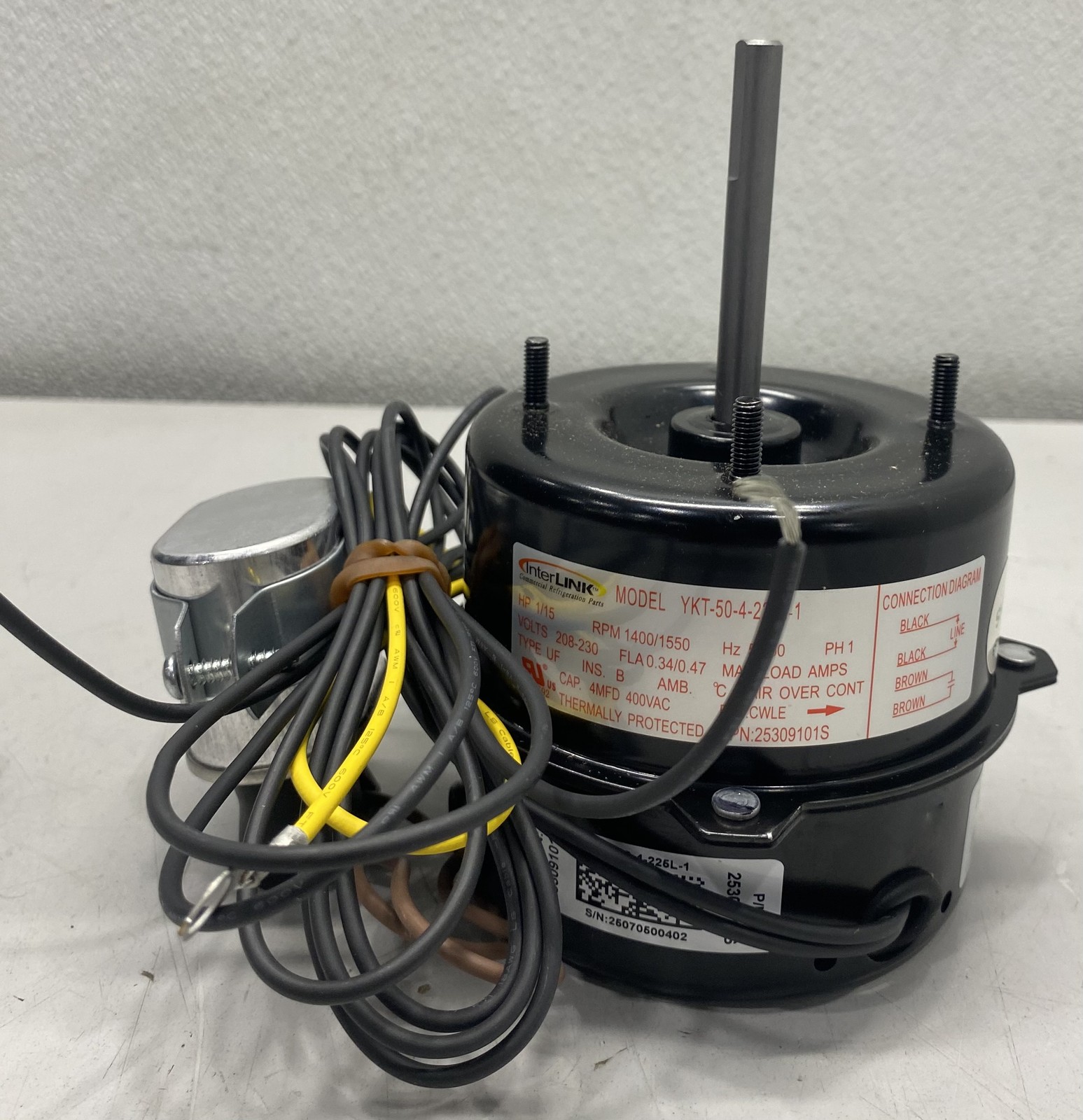 Heatcraft Condenser Fan Motor 208-230V, 50/60HZ 25309101S