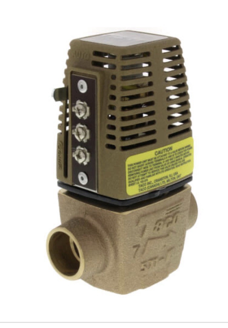 Taco 571-2 3/4 inch Sweat Zone Valve – Gold