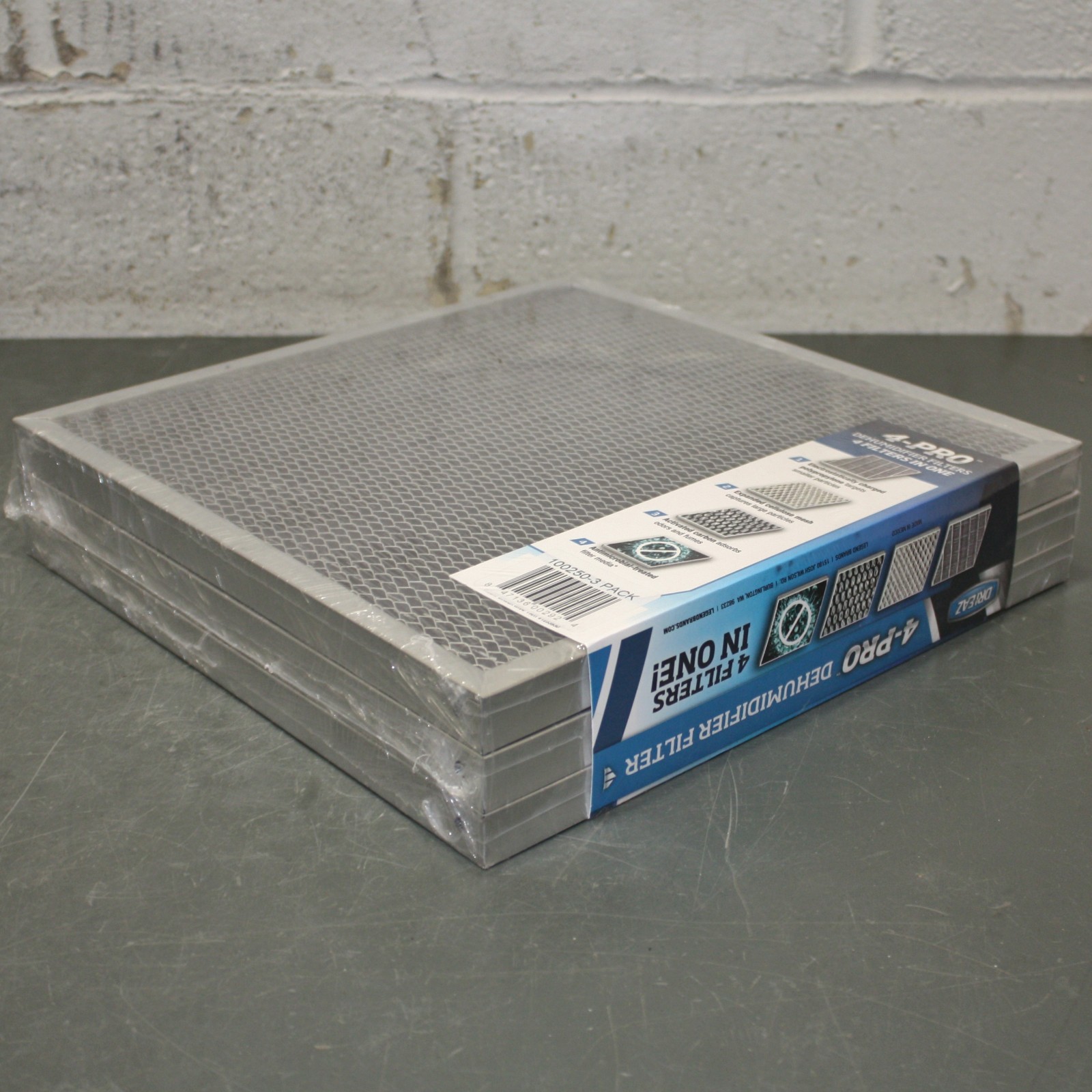 (3) Dri-Eaz Air Filters F581, 11-3/4″ x 11-3/4″ x 7/8″, MERV 5, for F203-A F412