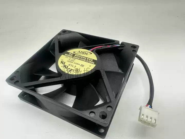 1PCS ADDA AD0812XB-A7BGL 8025 DC 12V 0.45A 8CM 4-pin High-Airflow Axial Fan