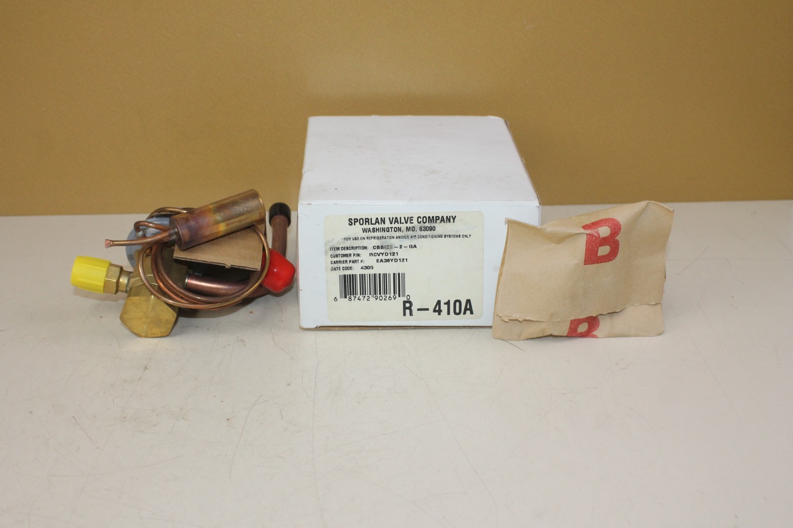 Sporlan Valve CBBIZE-2-GA RCVYD121 EA36YD121 New Old Stock
