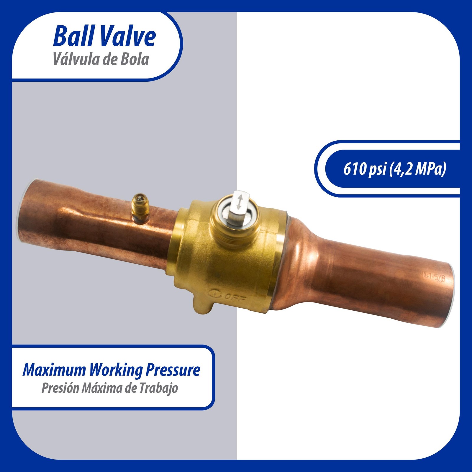 Appli Parts APBV-158 1-5/8 in Shut Off Ball Valve ODF Universal Replacement 610