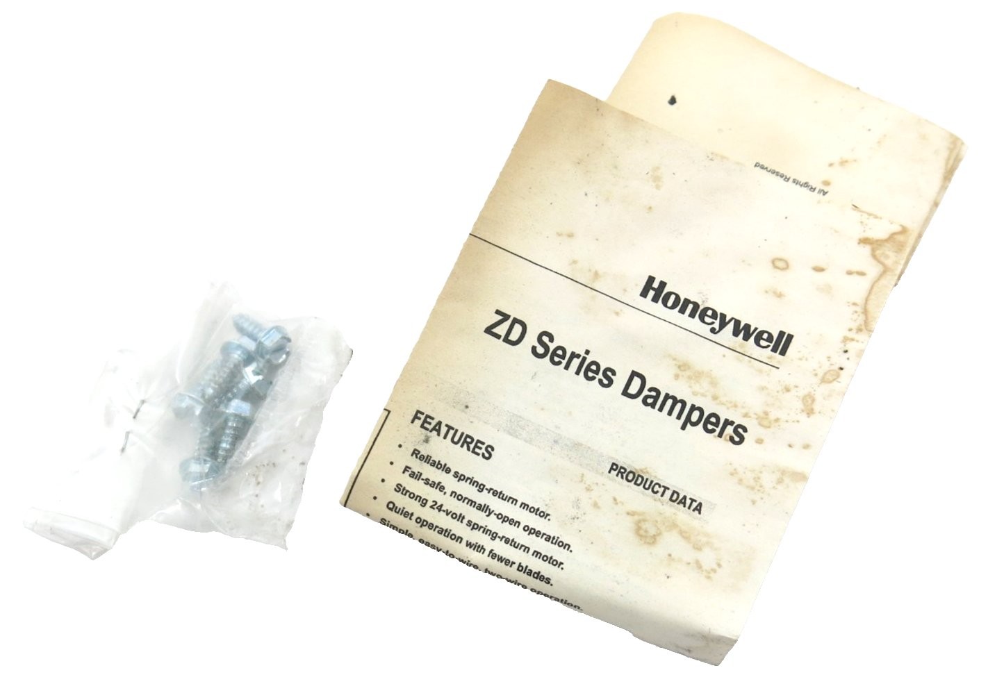 Honeywell ZD10X12 Automatic 10″ x 12″ Rectangular Zone Zoning Control Damper 24V