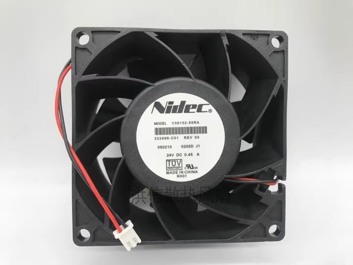 Nidec V35132-16F V35132-55RA DC24V 0.45A 2-Pin Inverter Axial Cooling Fan