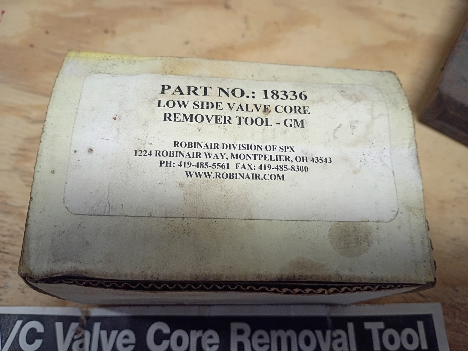 ROBINAIR Valve Core Removal Installation Tool R134A LOW SIDE 18336 COUPLER USA