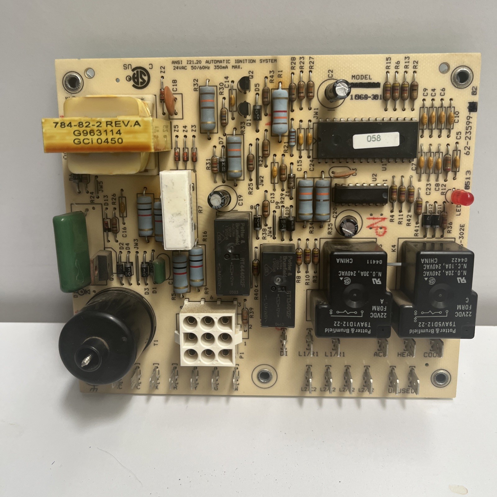 RHEEM RUDD FURNACE CONTROL CIRCUIT BOARD 62-23599-02 Utec 1068-301 OEM