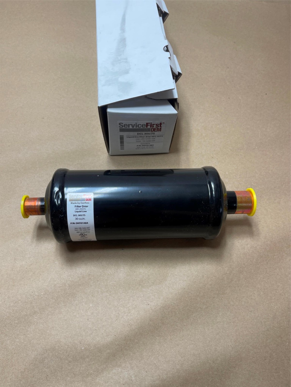 Trane OEM Liquid Line Filter Drier HFC-HCF 5/8″ Solder ODF IN, 7/8″ Solder Out