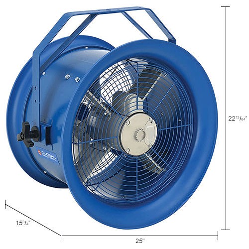Global Industrial 18″ High Velocity Dock Fan w/ Yoke Mount 7700 CFM 115/240V