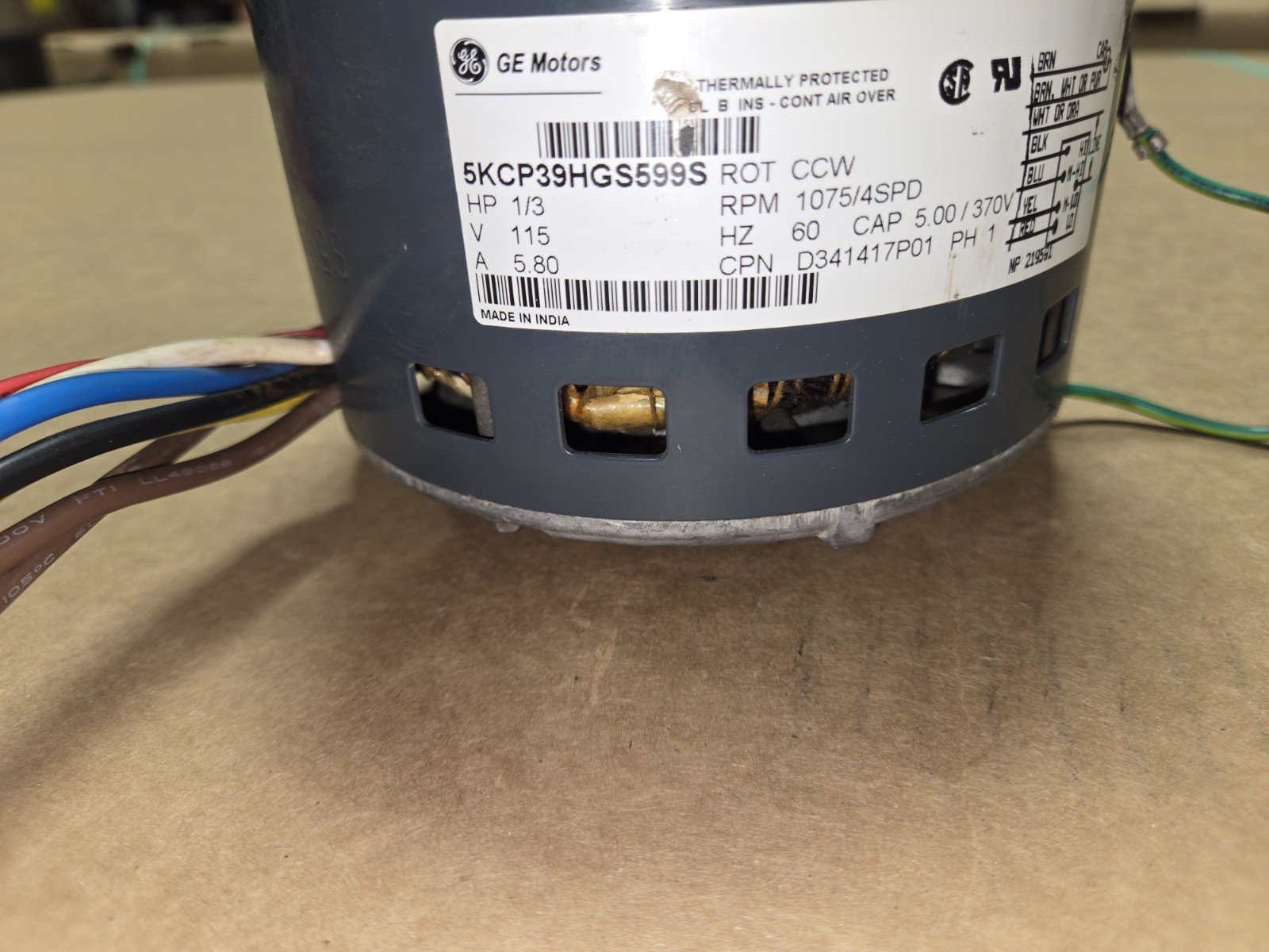 #5kcp39hgs5599s Trane Furnace Blower Motor 3 Ton