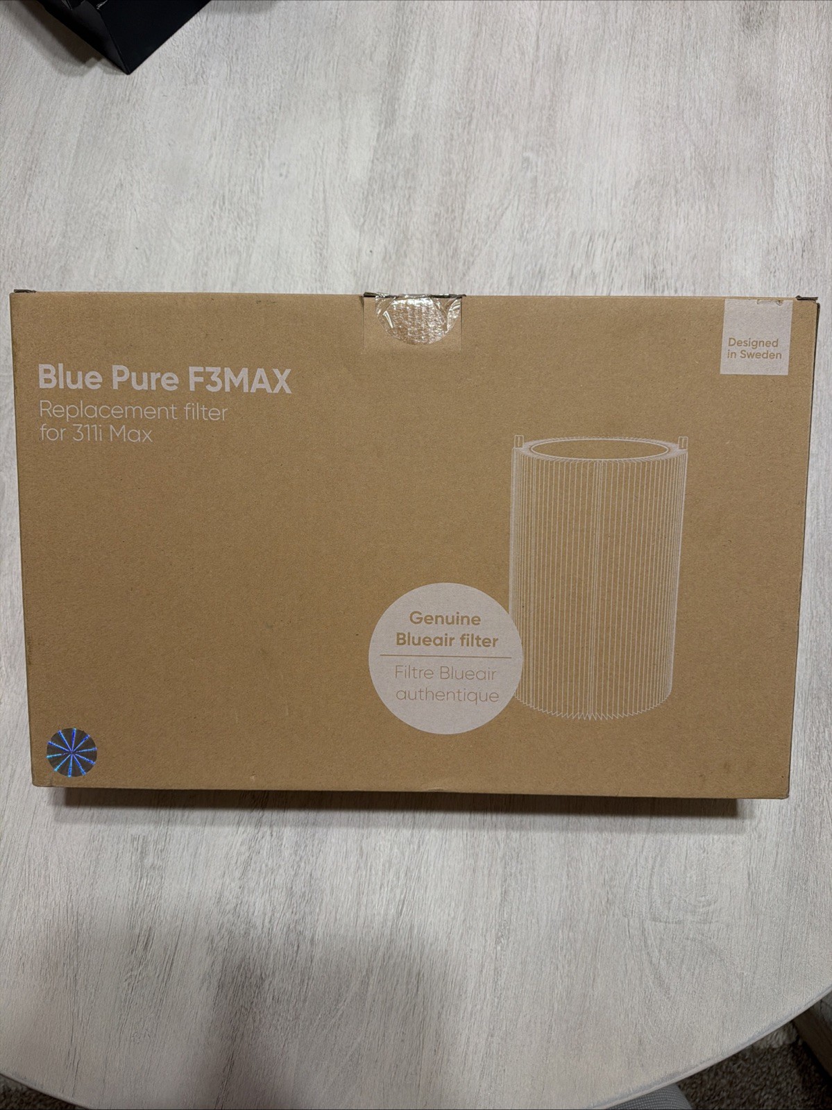 Genuine Blueair Blue Pure F3MAX+ Replacement Filter for 311i+ Max – New