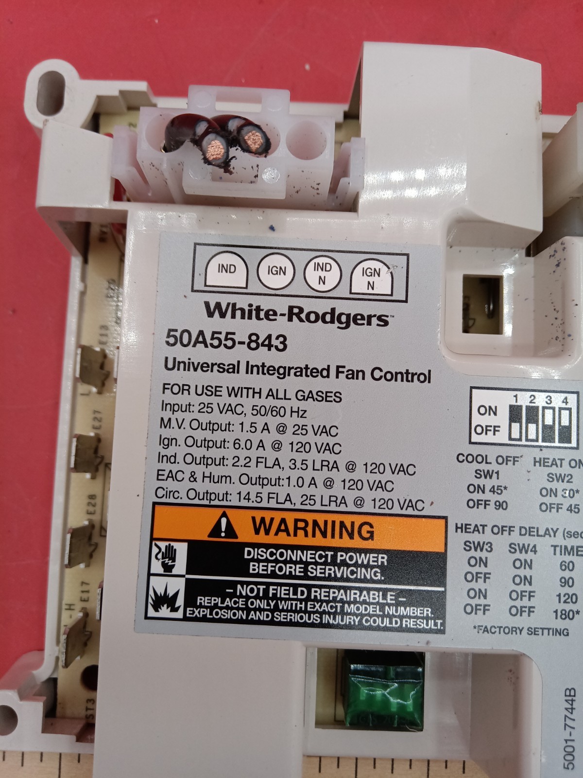 50A55-843 Integrated Furnace Control Board For White Rodgers Silicon Carbide