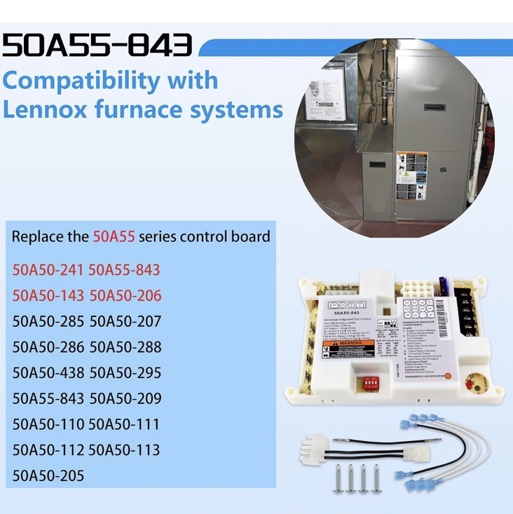 White-Rodgers 50A55-843 Furnace Control Board New and Sealed