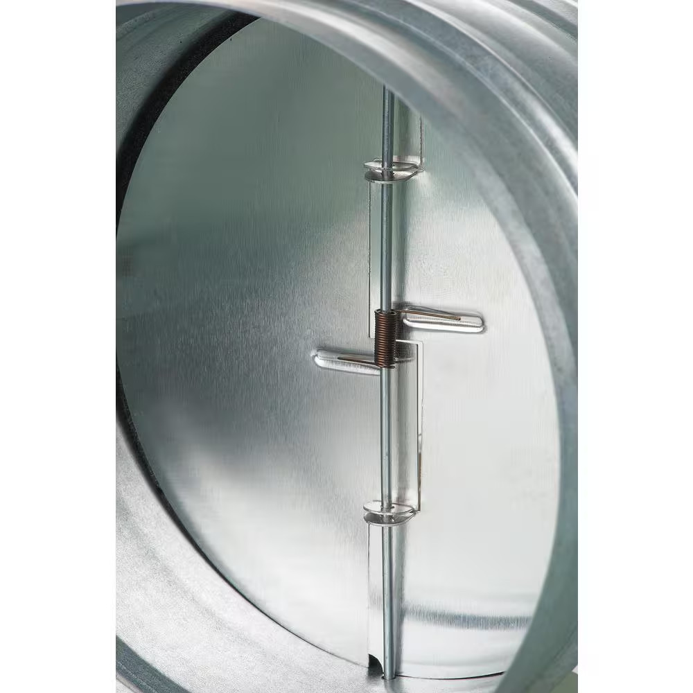 6 In. Galvanized Back-Draft Damper with Rubber Seal Free Shipping (NEW)