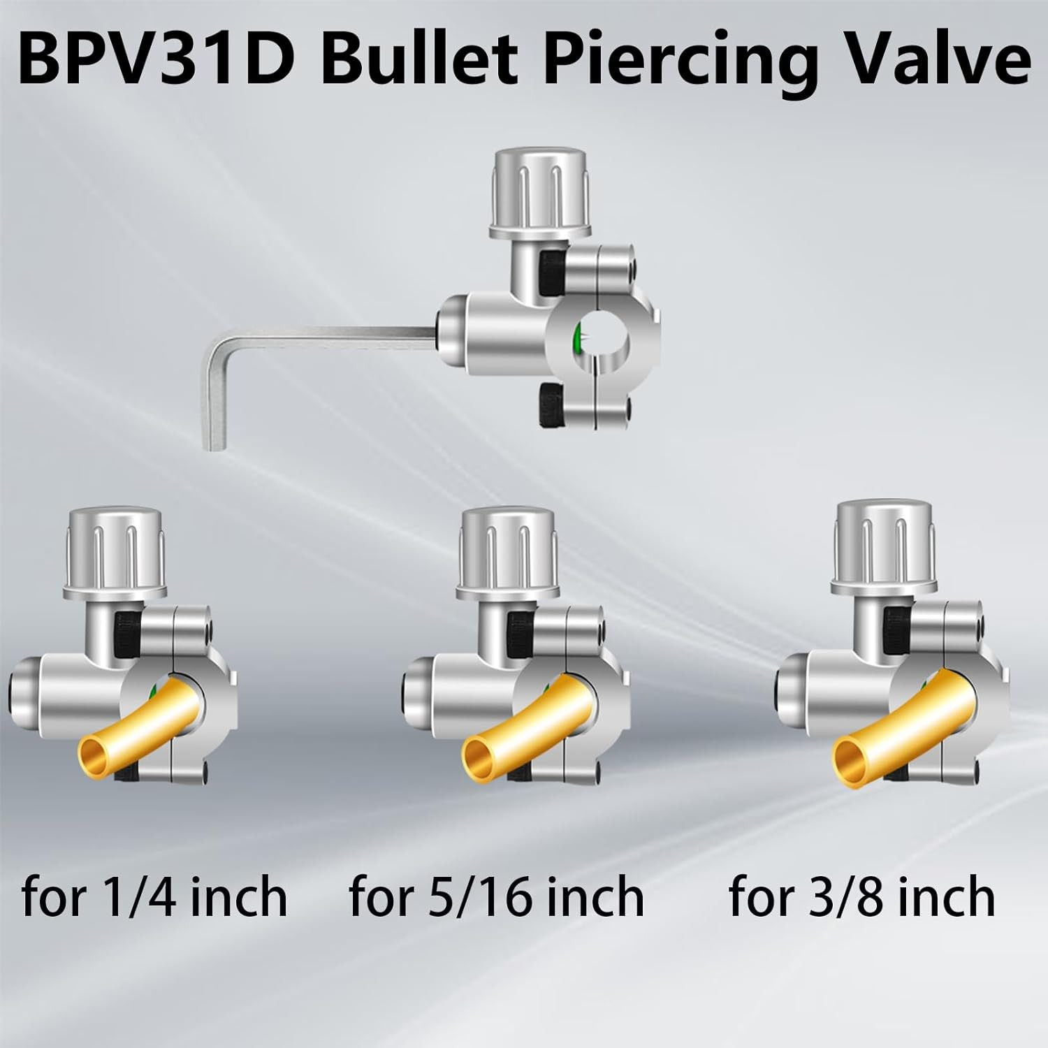 A/C Retrofit Valve Kit, 2Pcs BPV31 Bullet Piercing Tap Valve Line Tap Valve K…