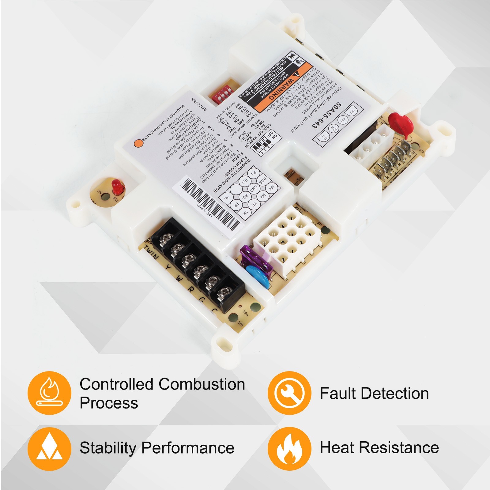 50A55-843 Furnace Control Circuit Board Replacement for White Rodgers