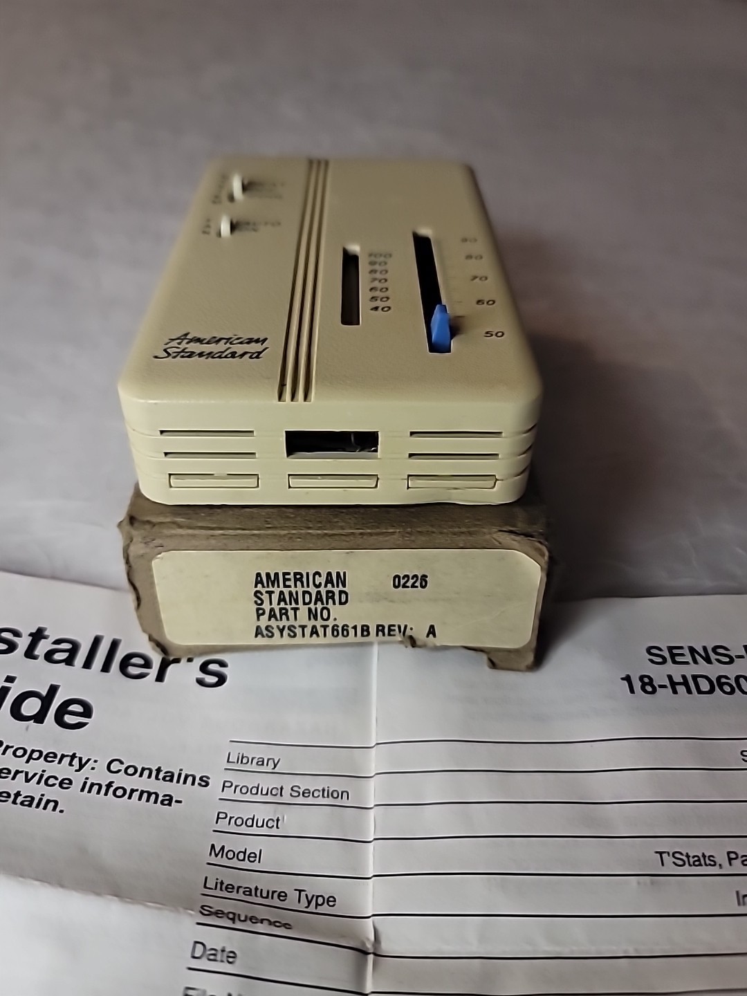 American Standard Zone Sensor ASYSTAT661B/BAYSENS006B