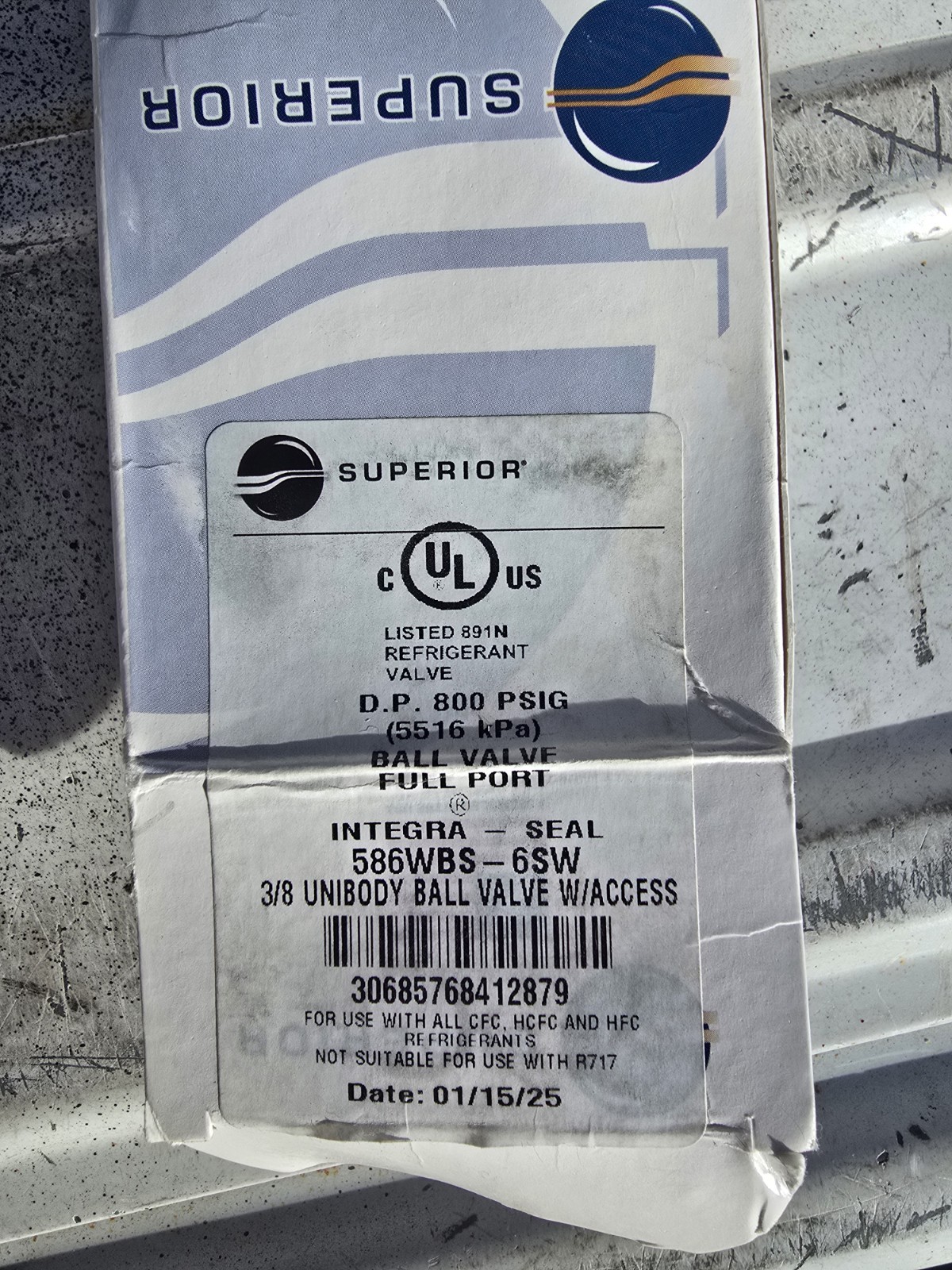 SUPERIOR 586WBS-6SW 3/8″ ODS UBV BALL VALVE