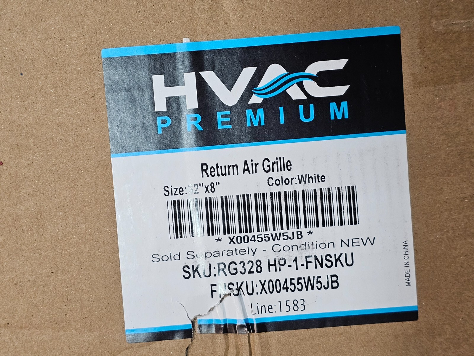 (QTY 2) HVAC Premium 32″W X 8″H Steel Return Air Grille – Sidewall and Ceiling
