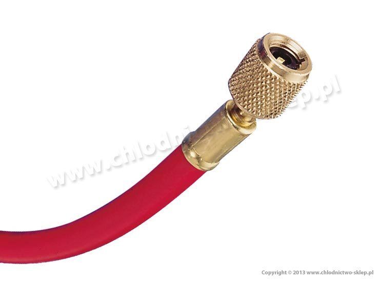 Hose 90 cm with standard fittings Mastercool 1/4” SAE 41363 red