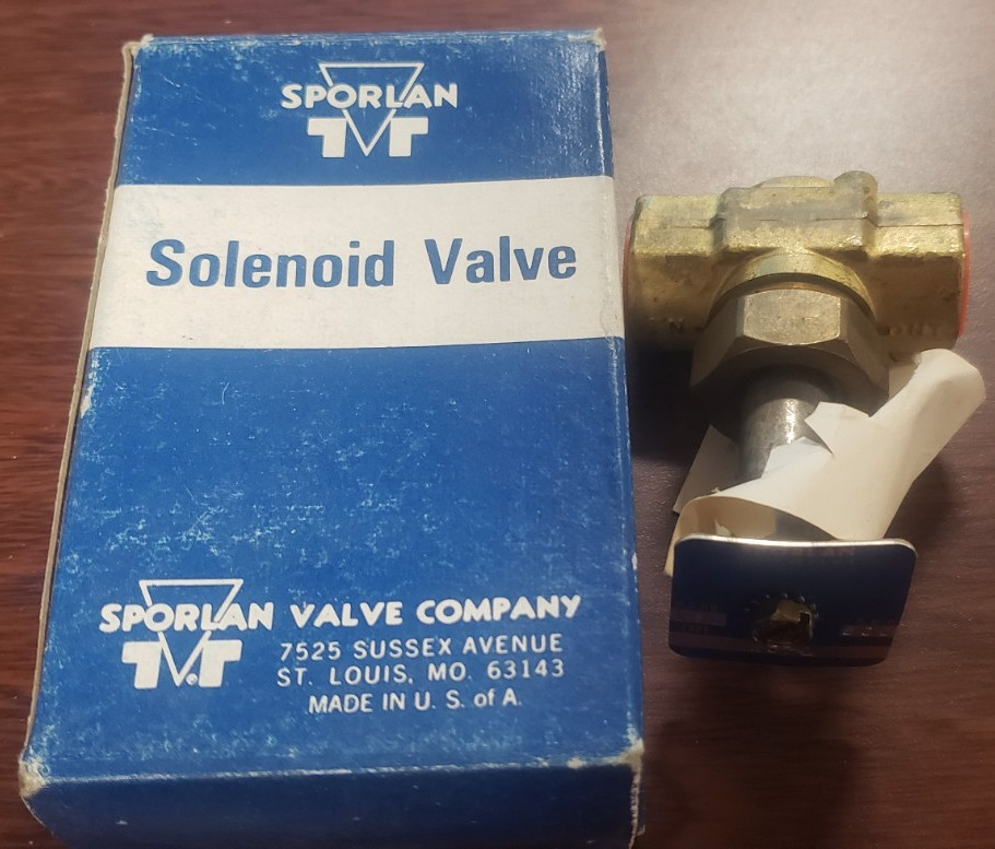 Sporlan W6P1 Solenoid Valve Body Less Coil 3/8 NPTF Water Air New 1989