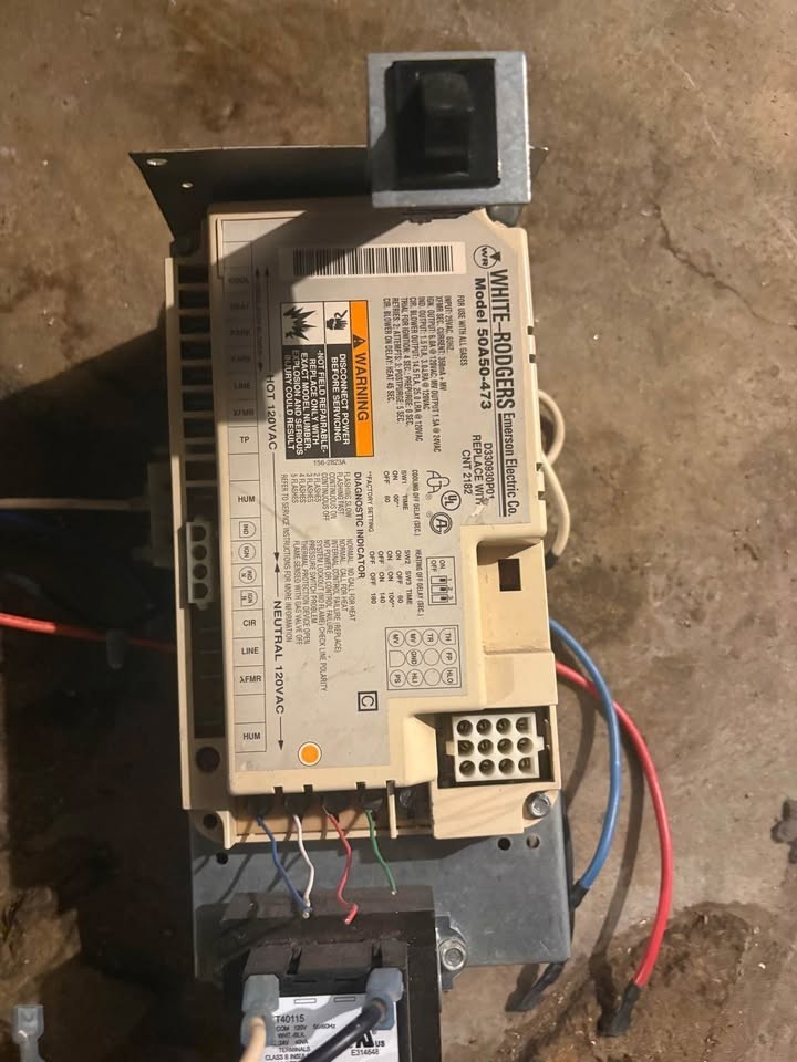 American Standard Furnance control board w/transformer and switch