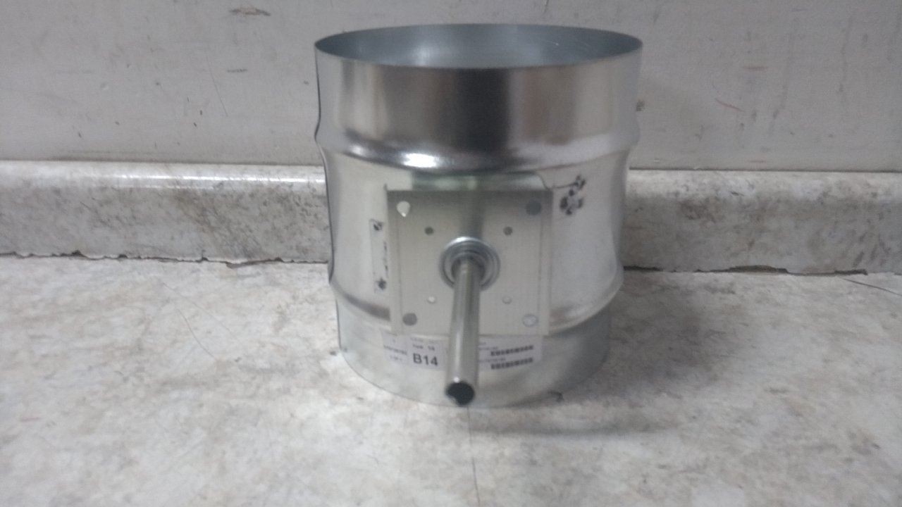 Dayton 3HGN8 8 In Duct Diameter 14 In Overall L Manual Control Damper