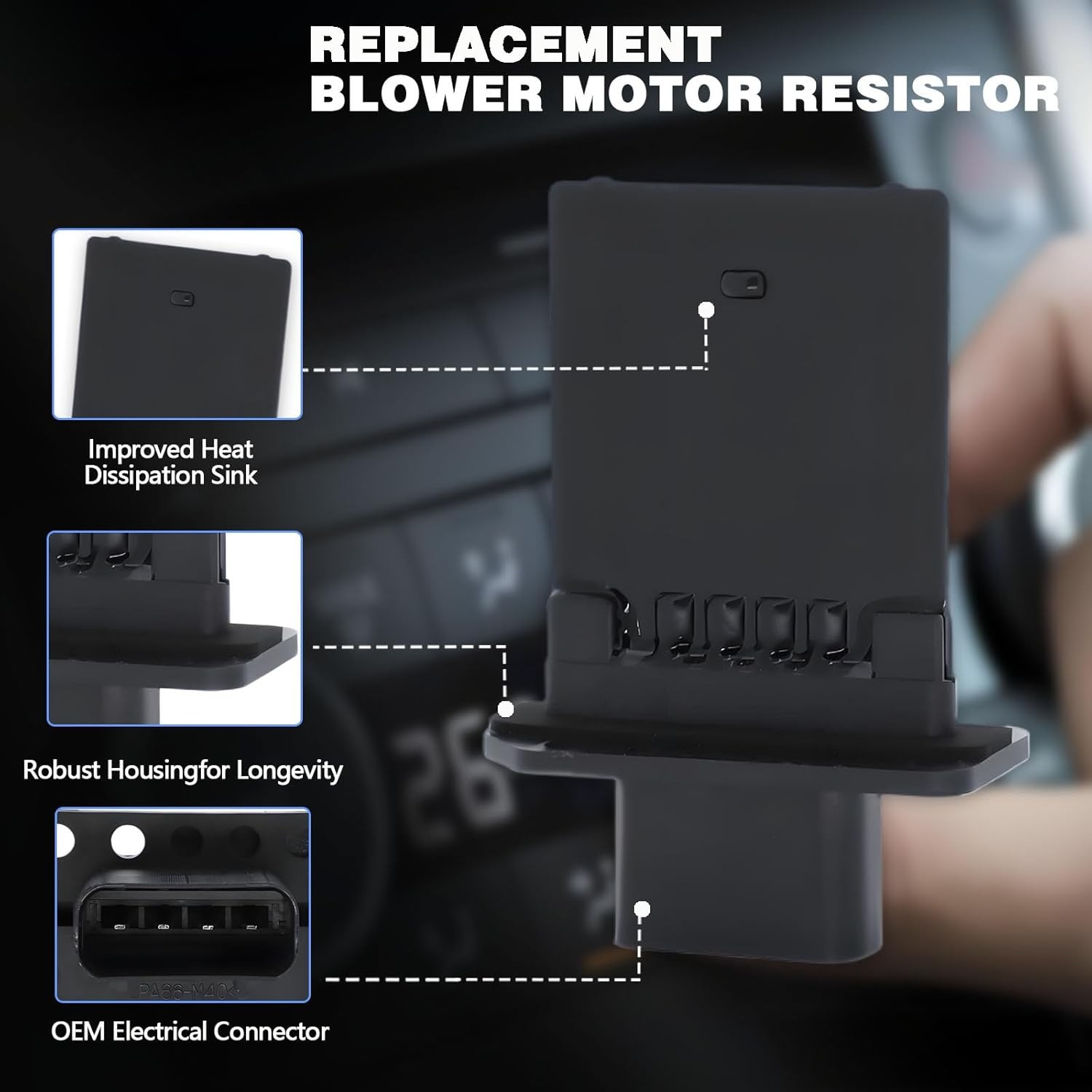HVAC Fan Blower Motor Resistor Compatible with Armada Frontier Pathfinder Quest