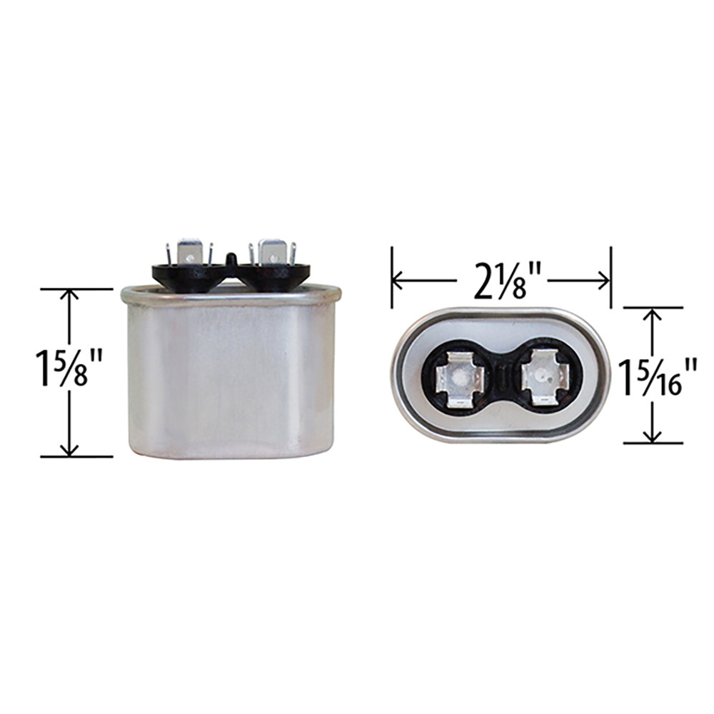 USA 7.5 uf MFD 370 VAC volts Oval Run Capacitor 50/60 Hz – Lot-1