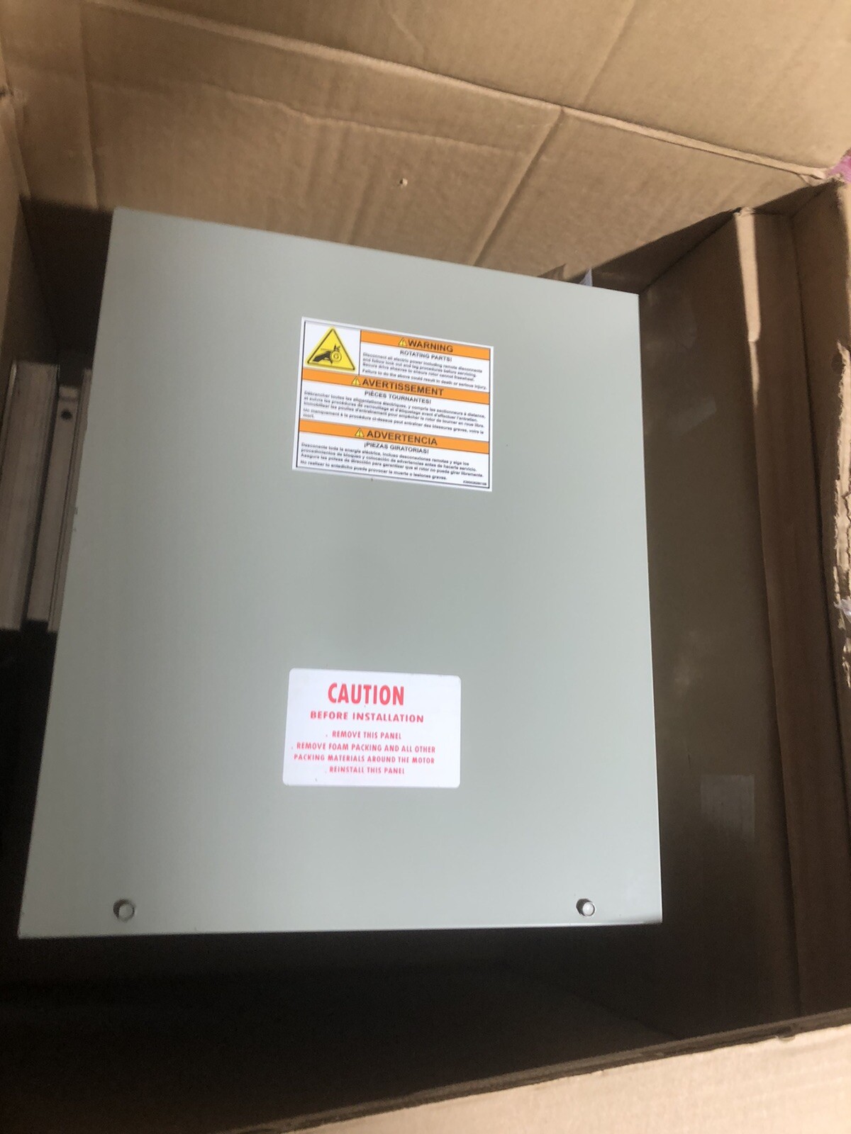 Trane Power Exhaust 460V 1 Phase BAYPWRX071AC NEW motor air removal