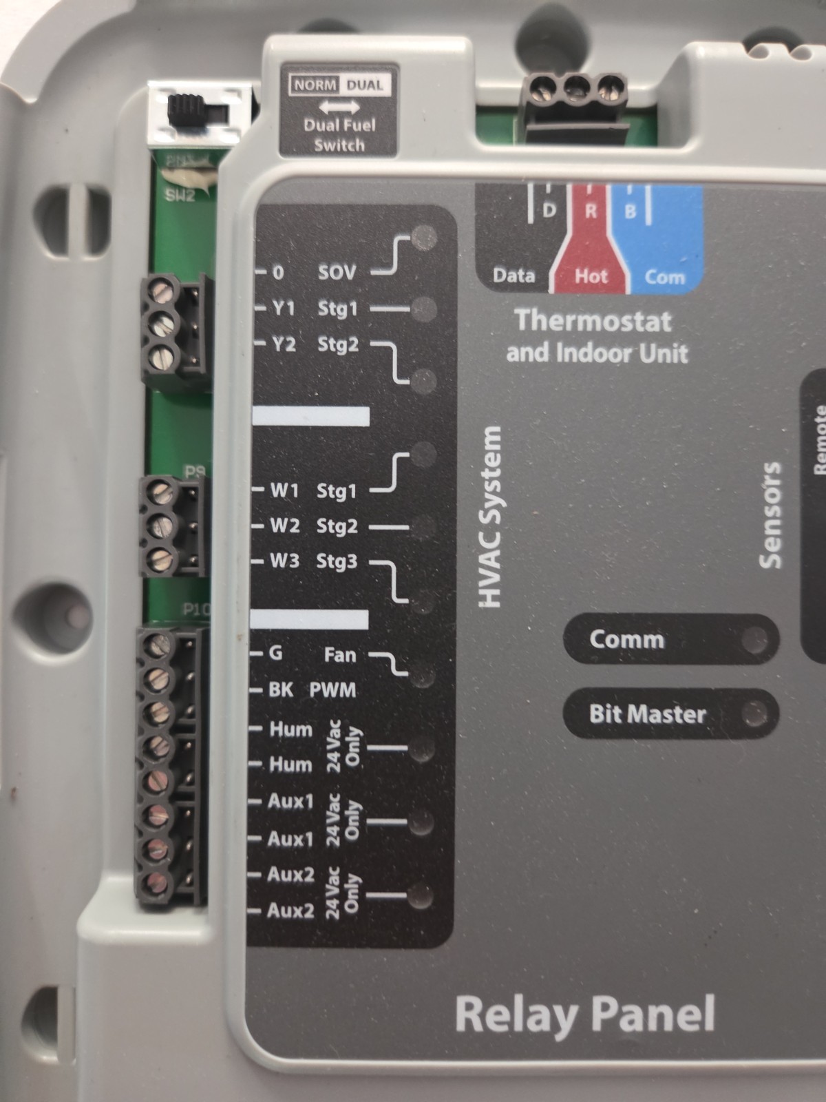 Trane/American Standard 24-Volt Relay Panel BAY24VRPAC52DCA. NO COVER,