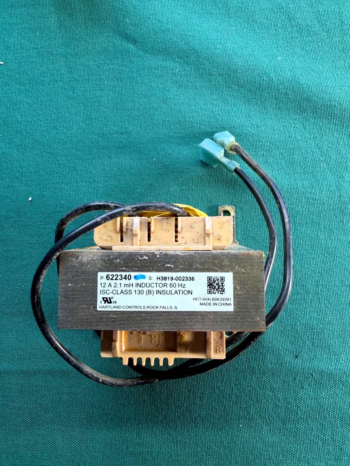 Genuine Hartland Controls Inductor 12 Amp 2.1 mH 622340 HCT-604LB0K29391 622340