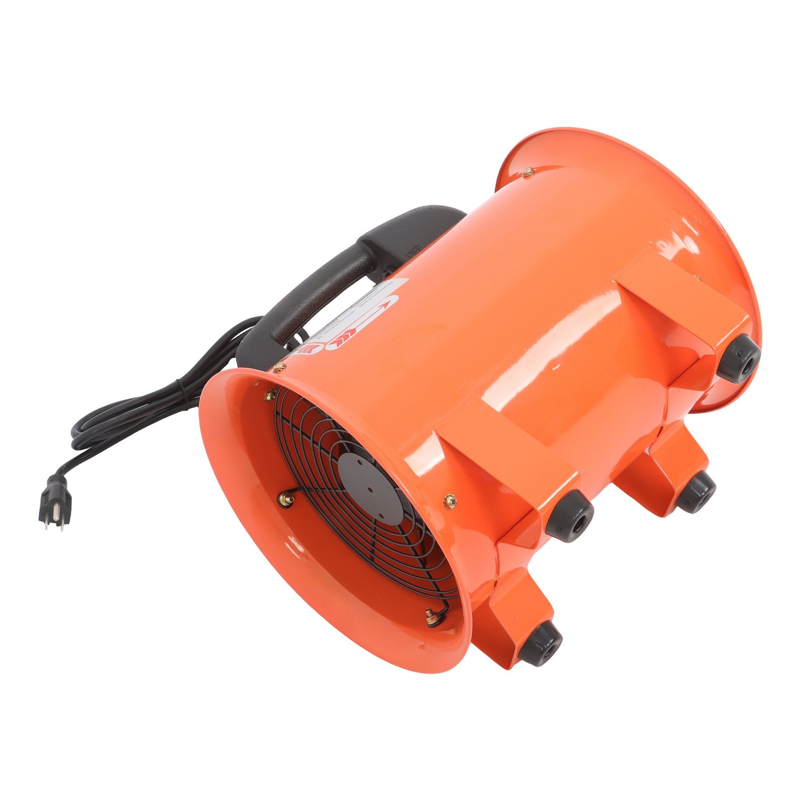 8 Inch Industrial Portable Blower Fan 16.4ft Duct Hose 180W 900CFM 3450RPM