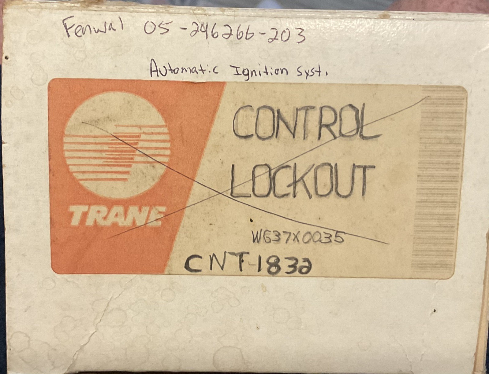 FENWAL 05-246266-203 IGNITION CONTROL ,NOS . WG37x0036