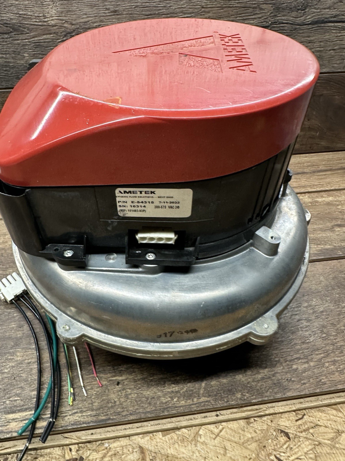 Ametek Nautilair Brushless Combustion Blower 151403-02P E-54315 380-575V 3-Phase
