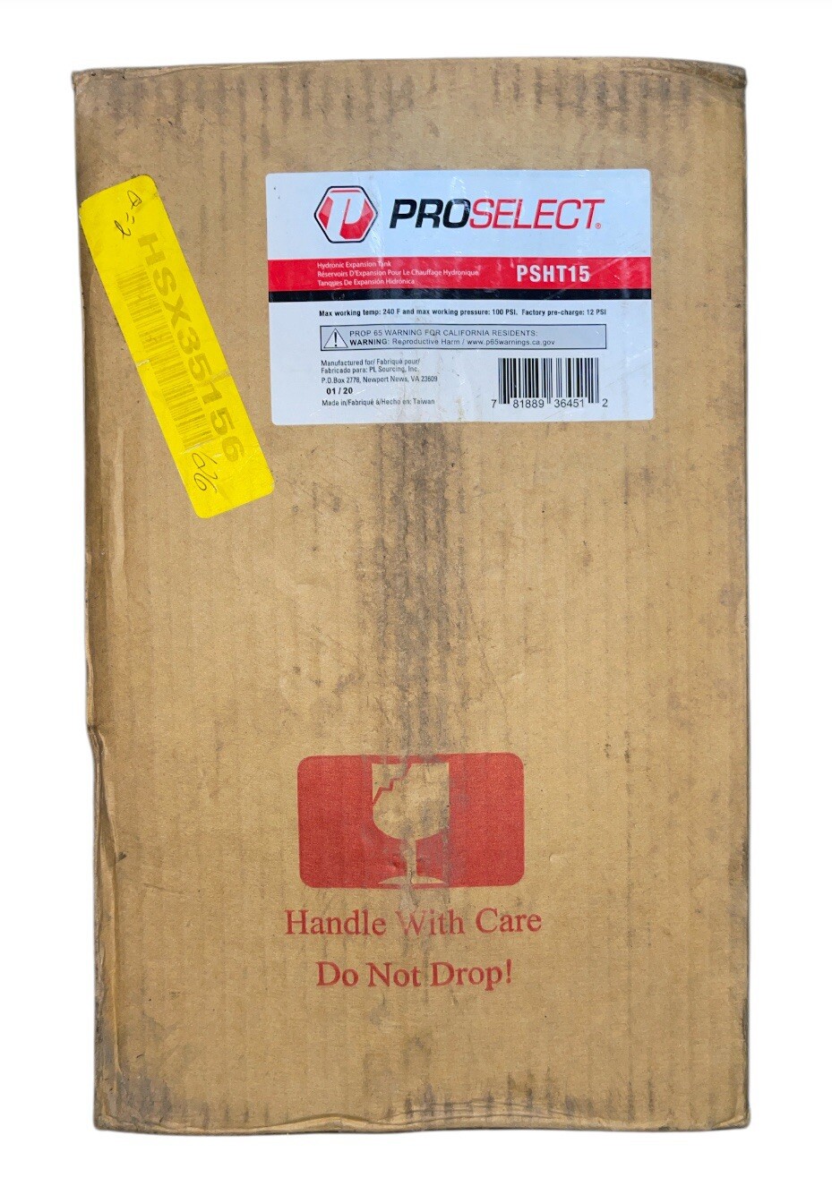 No. 15 Expansion Tank for Hydronic/Boiler