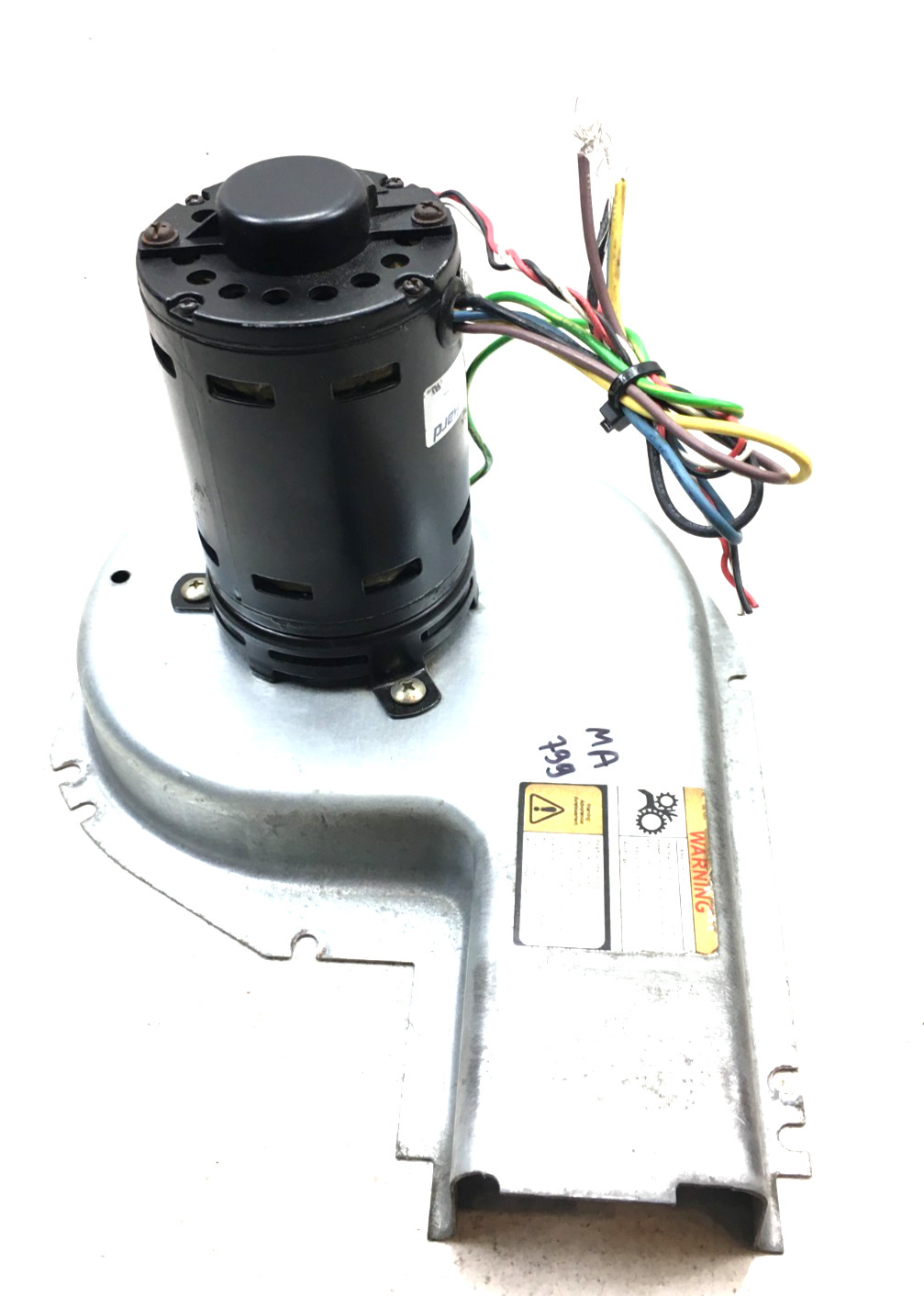 Packard 66649 Draft Inducer Blower Motor 3450 RPM 0.5 A 208/230V used #MA799