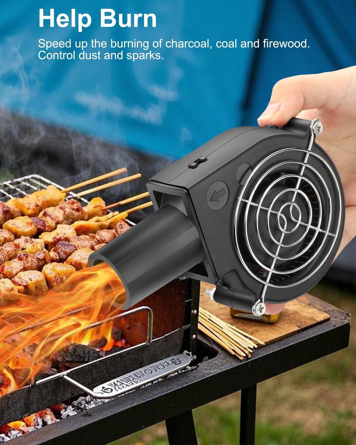 97mm x 33mm USB Blower Fan with Speed Control, Small 5V DC Brushless Centrifugal