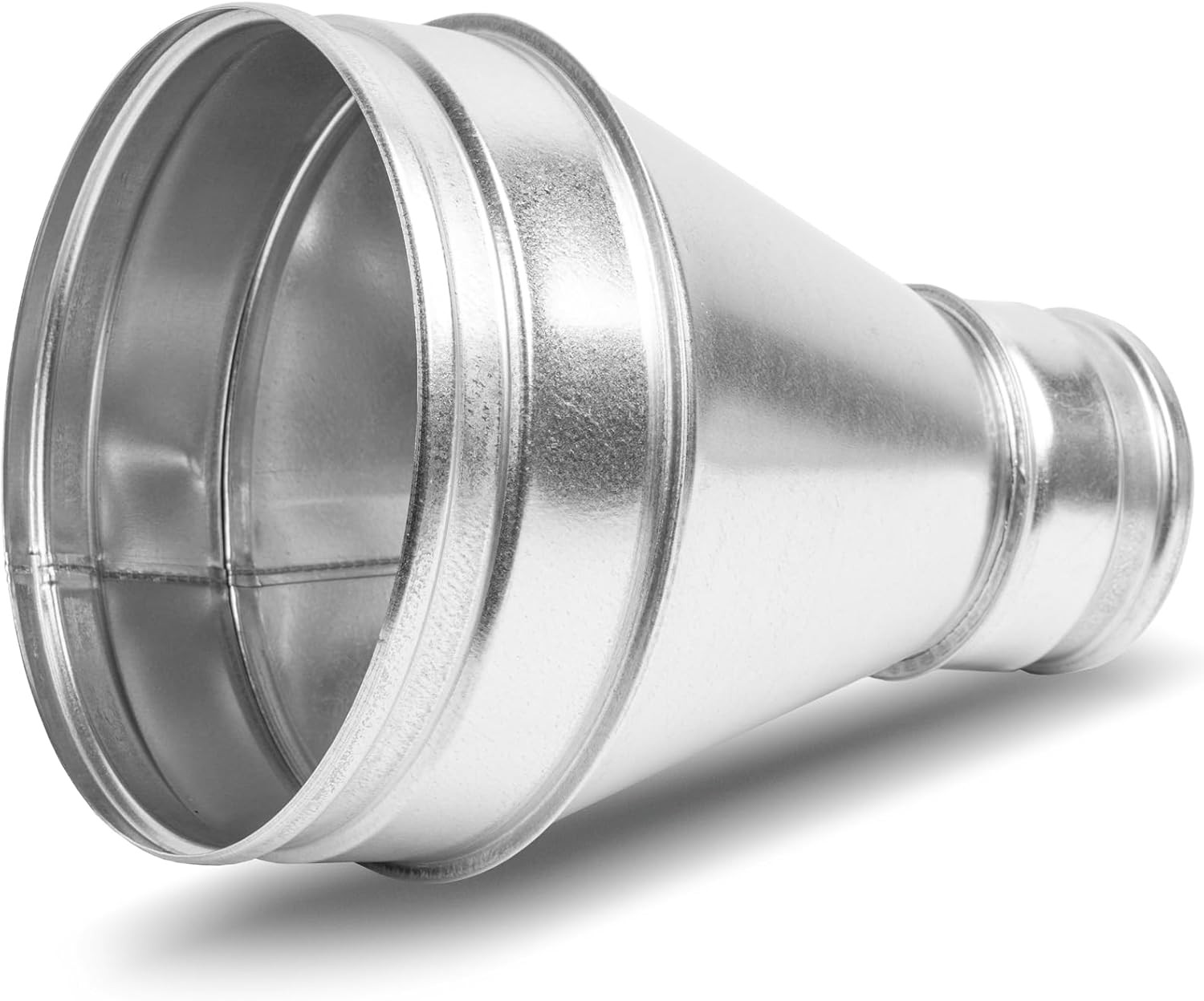 8″ to 4″ Inch Galvanized Steel Duct Reducer/Increaser – round Vent Pipe Adapter
