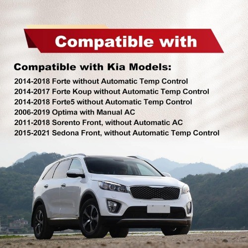 Blower Motor Resistor Compatible with Elantra Sonata Optima Sedona Forte Koup Fo