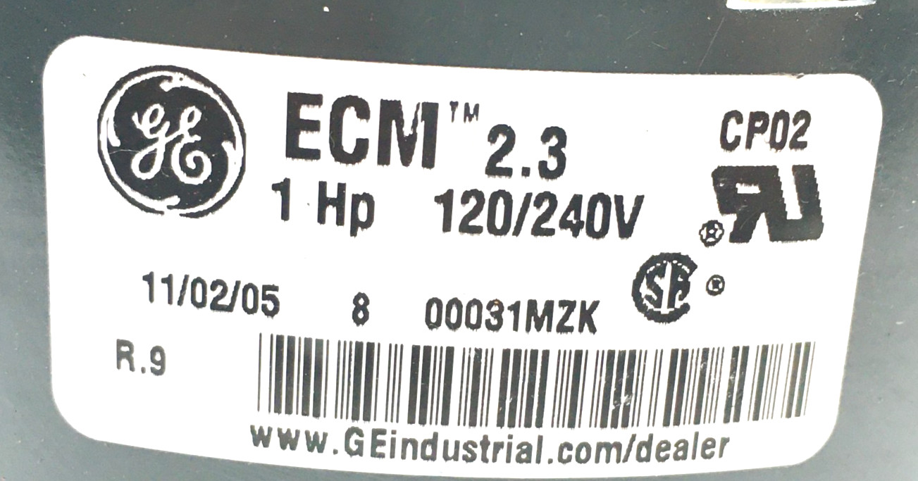 GE ECM2.3 CP02 MODULE ONLY 18M8101 120/240V 1HP for CCW LE rotation used #J239