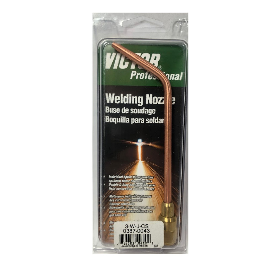 Victor Type W-J Welding nozzle 0387-0043 Brazing Torch Copper Nozzle Tip Size 3