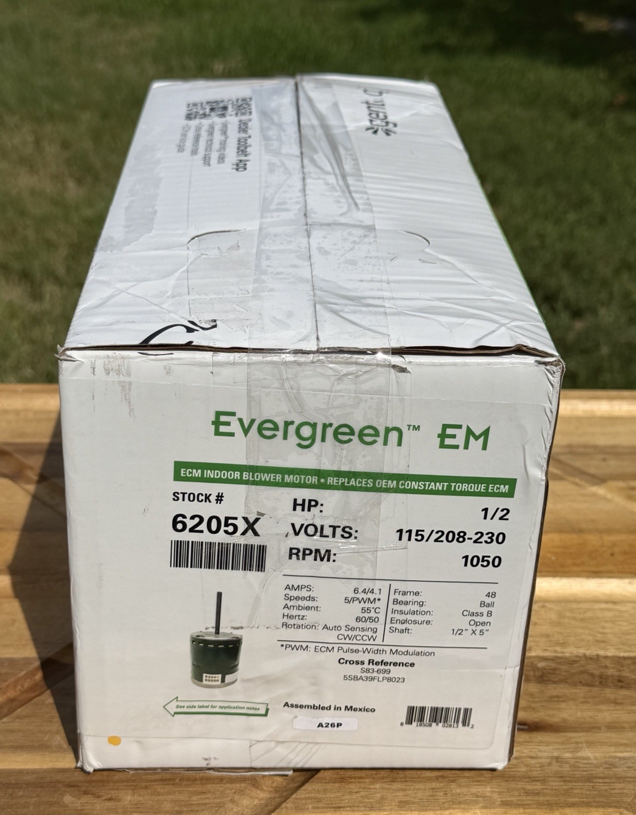 Regal Evergreen ECM Motor 6205X for Carrier HD44AE156 Genteq X13 ECM 1/2 HP