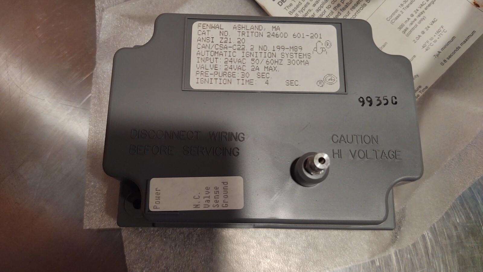 FENWAL 2460D 601-201 Direct Spark Ignition Control